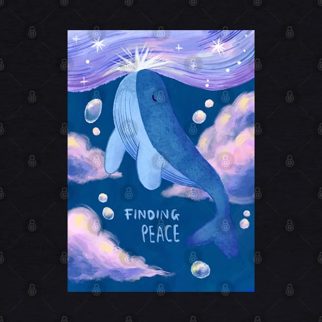 Whale Finding Peace by Iniistudio